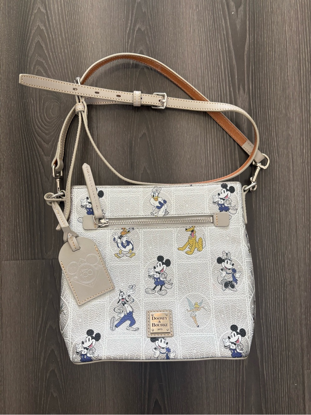 Disney 100th Anniversary Dooney & Bourke Silver Crossbody